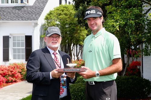 Watson with his second Masters trophy in 2014