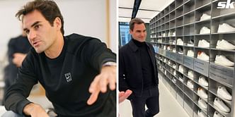 Roger Federer shares photos of his recent visit to London ft. On Running's new flagship store
