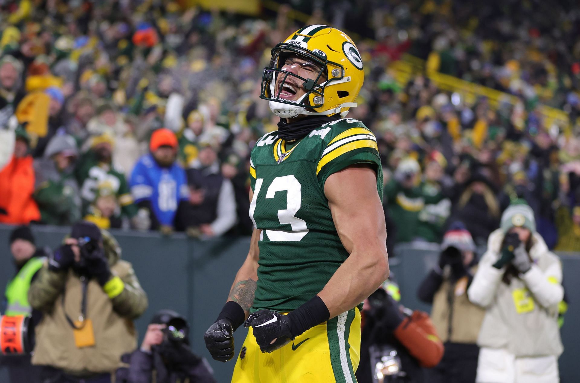 Allen Lazard - Detroit Lions v Green Bay Packers