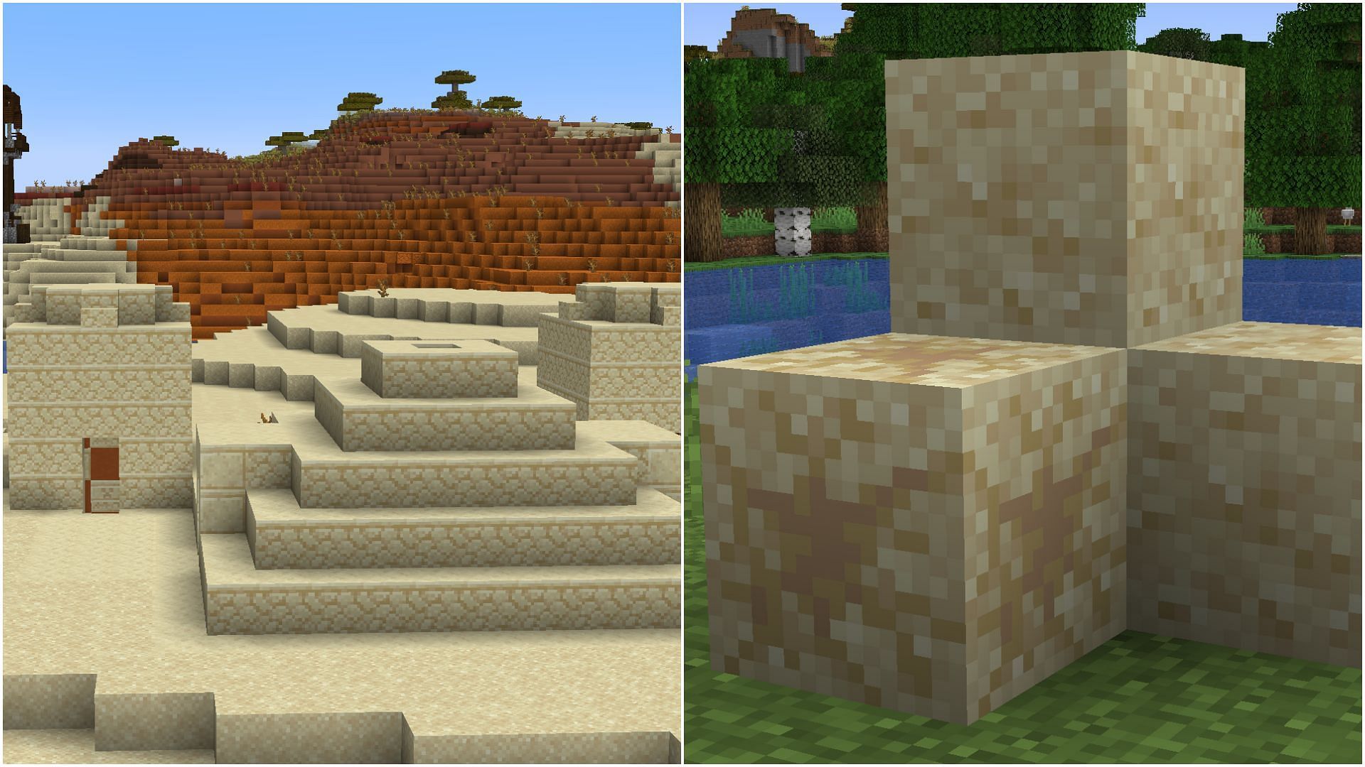 Desert Temples will generate new suspicious sand blocks in the Minecraft 1.20 update (Image via Sportskeeda)