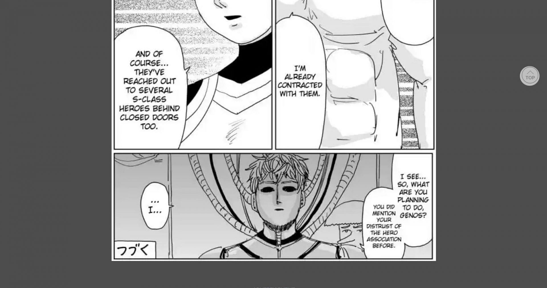 Genos was approached by Hunters (Image via ONE)
