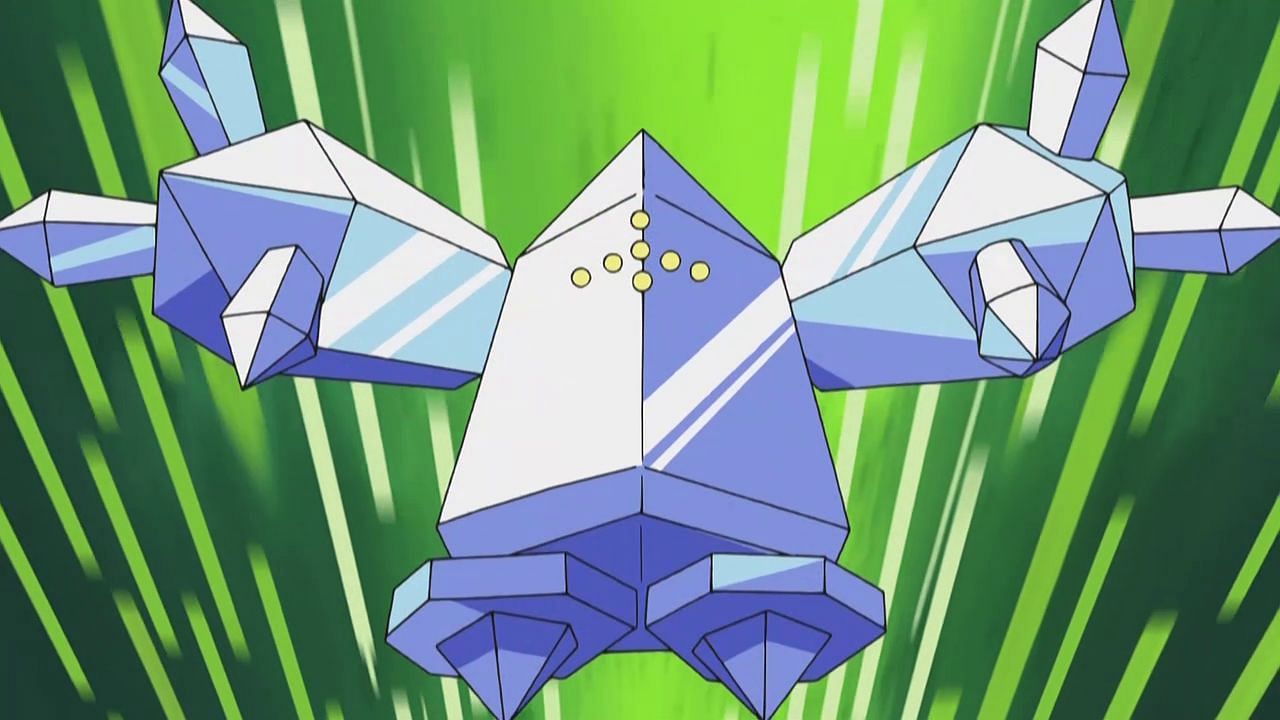 Regice as it appears in the anime (Image via The Pokemon Company)