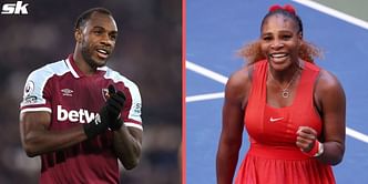 Serena Williams receives special tribute on International Women's Day as West Ham United star Michail Antonio wears jersey with American great's name