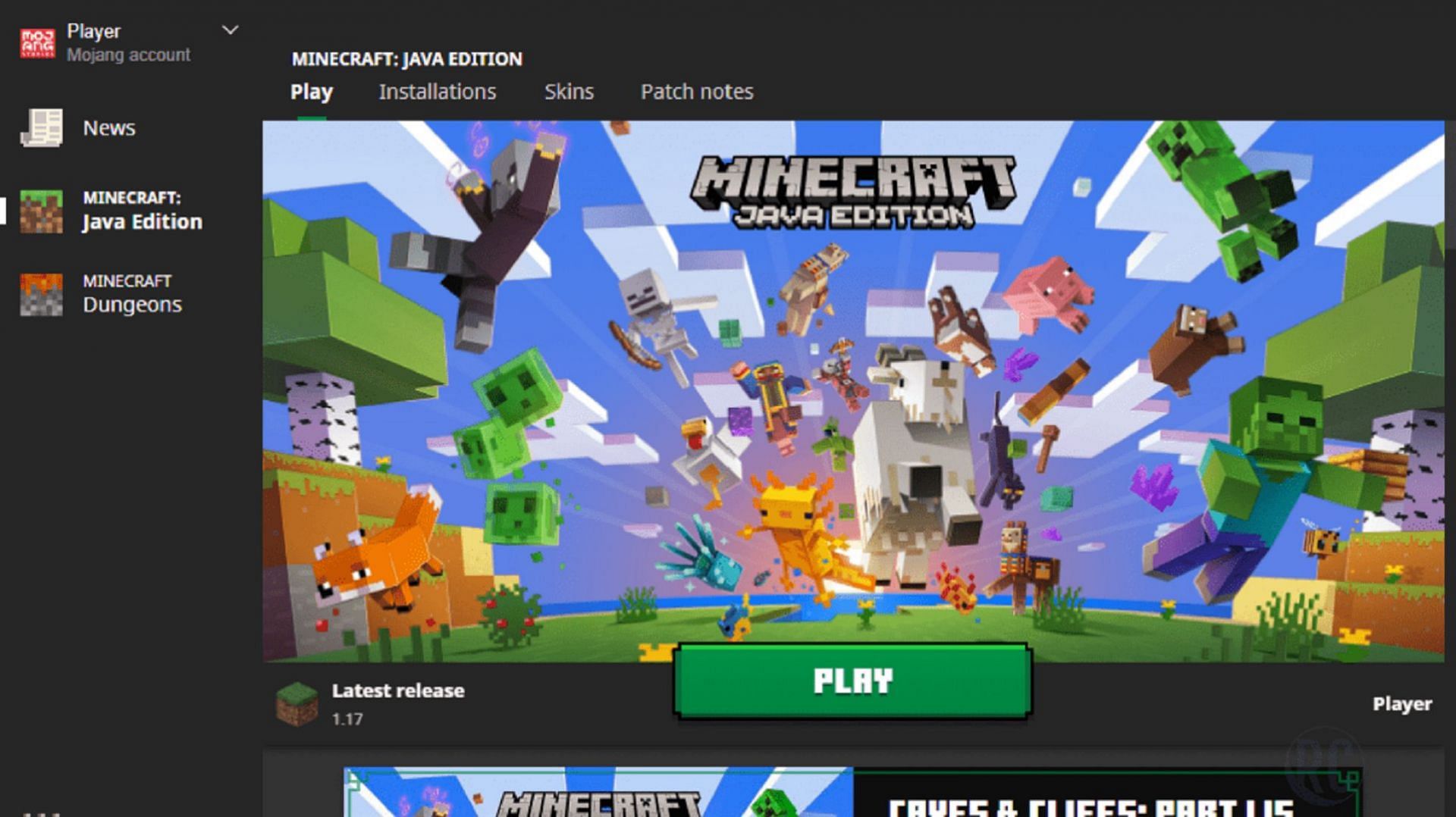 The Minecraft Launcher is the quickest way to play the latest Java snapshots (Image via Mojang)