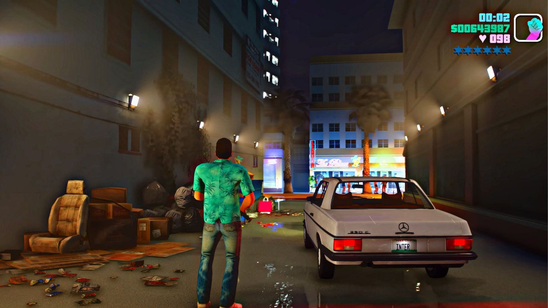 Tommy Vercetti in the GTA Vice City fan remake (Image via YouTube @INTER)