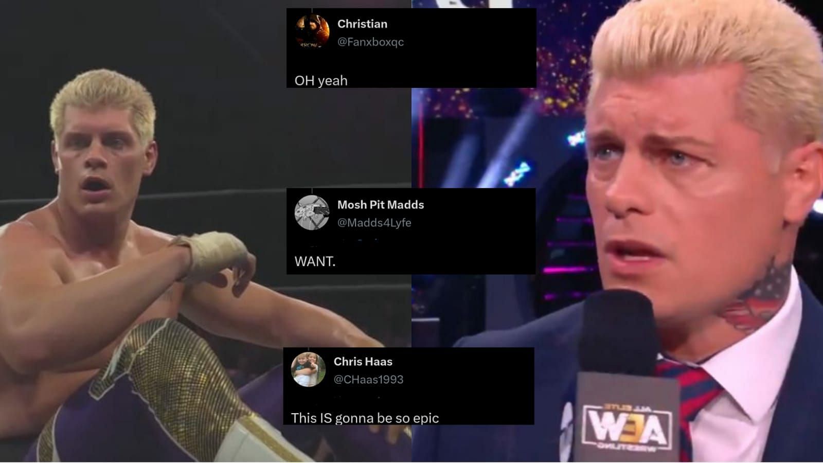 "He'll Send Rhodes Back To AEW" - WWE Universe Reacts To Cody Rhodes ...