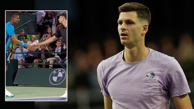 WATCH: Hubert Hurkacz's sportsmanship shines through at Indian Wells 2023, as he checks on opponent Alexei Popyrin after mid-match fall