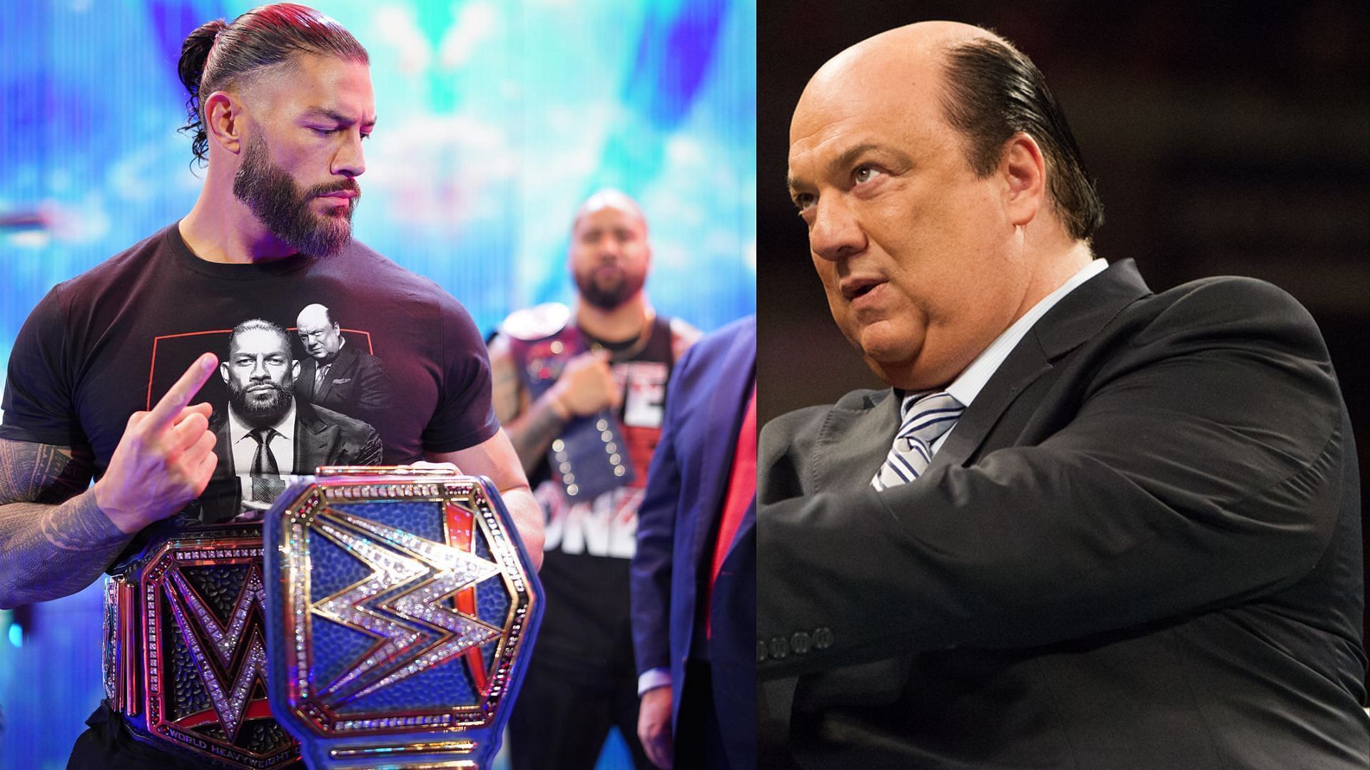Roman Reigns and his special counsel Paul Heyman 