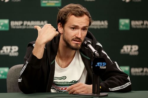 Daniil Medvedev at the 2023 BNP Paribas Open