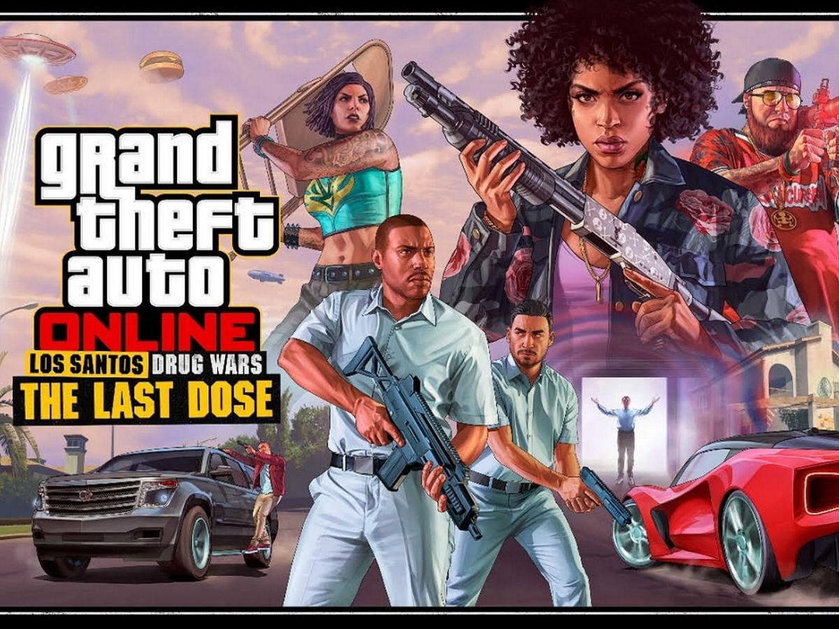 The official poster of GTA Online: The Last Dose update (Image via Rockstar Games)