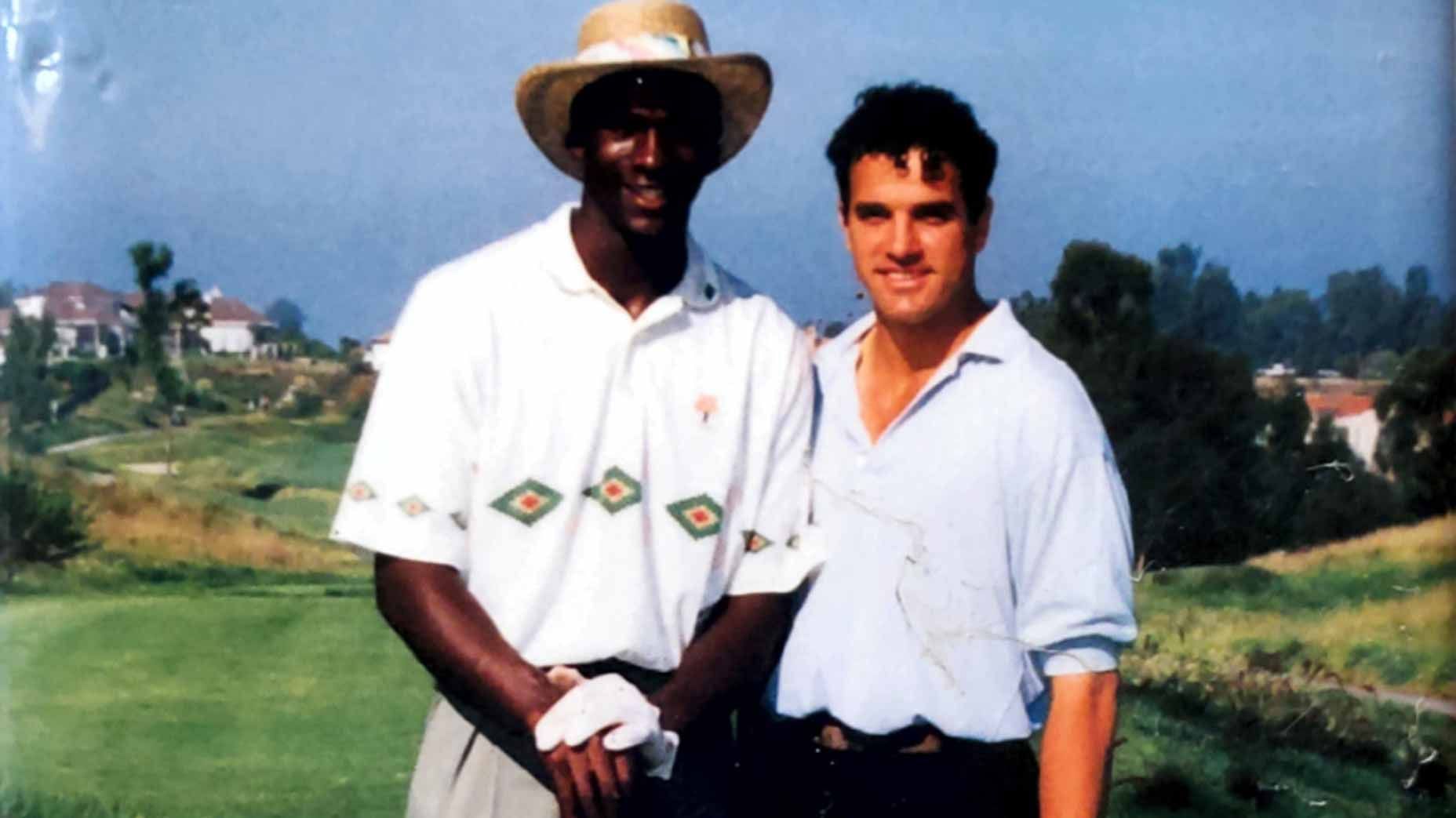 Chicago Bulls legend Michael Jordan (left) and businessman Richard Esquinas
