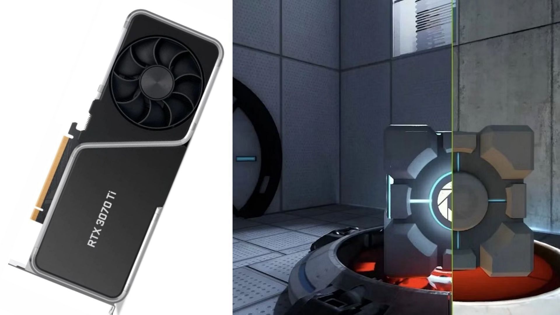 Portal with RTX cover and RTX 3070 Ti FE