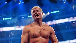 Cody Rhodes competes in a championship match ahead of WrestleMania 39