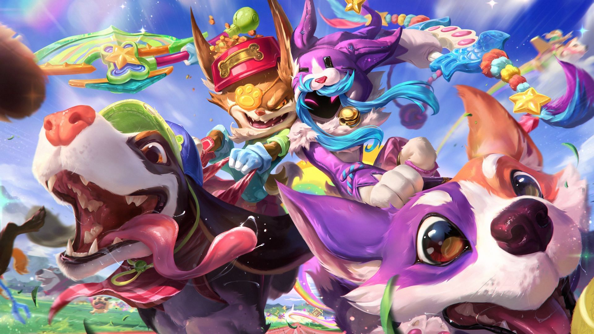 Kibble-Head Kled (left) and Wolf and Lamb Kindred (right) (Image via Riot Games)