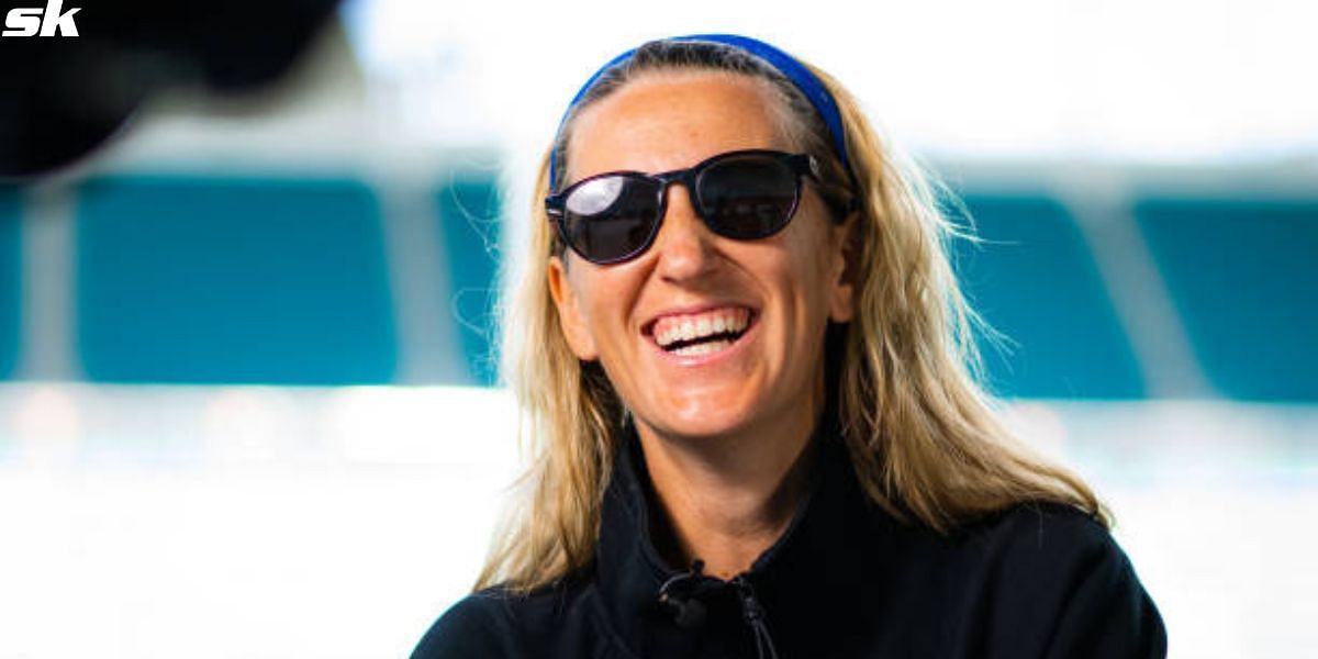 Victoria Azarenka at the 2023 Miami Open 