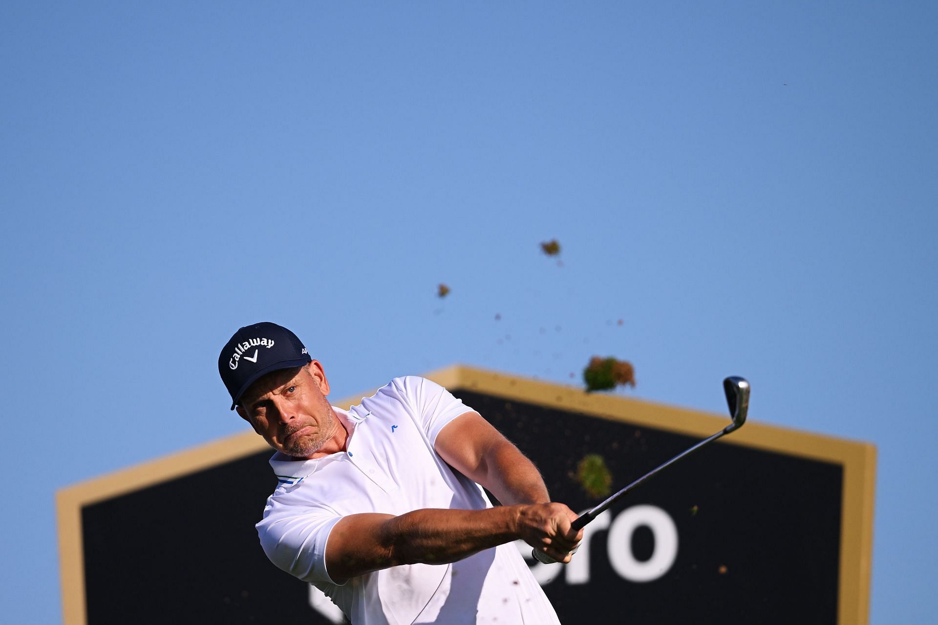 Henrik Stenson during Hero Dubai Desert Classic