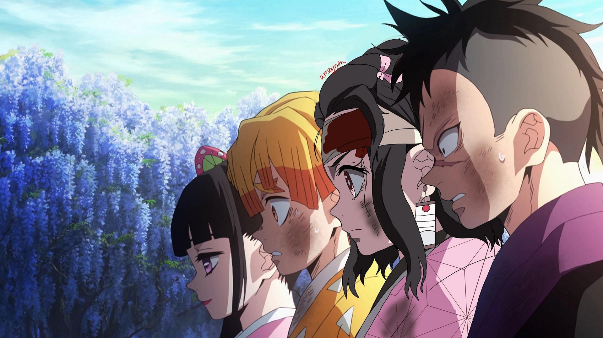 Tanjiro Kamado HD Wallpaper  Fondo de pantalla de anime Lienzos pintados  Arte de zorro