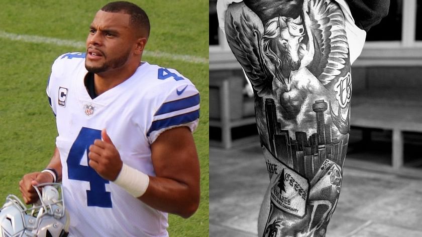 Cowboys QB Dak Prescott reveals full leg sleeve tattoo featuring