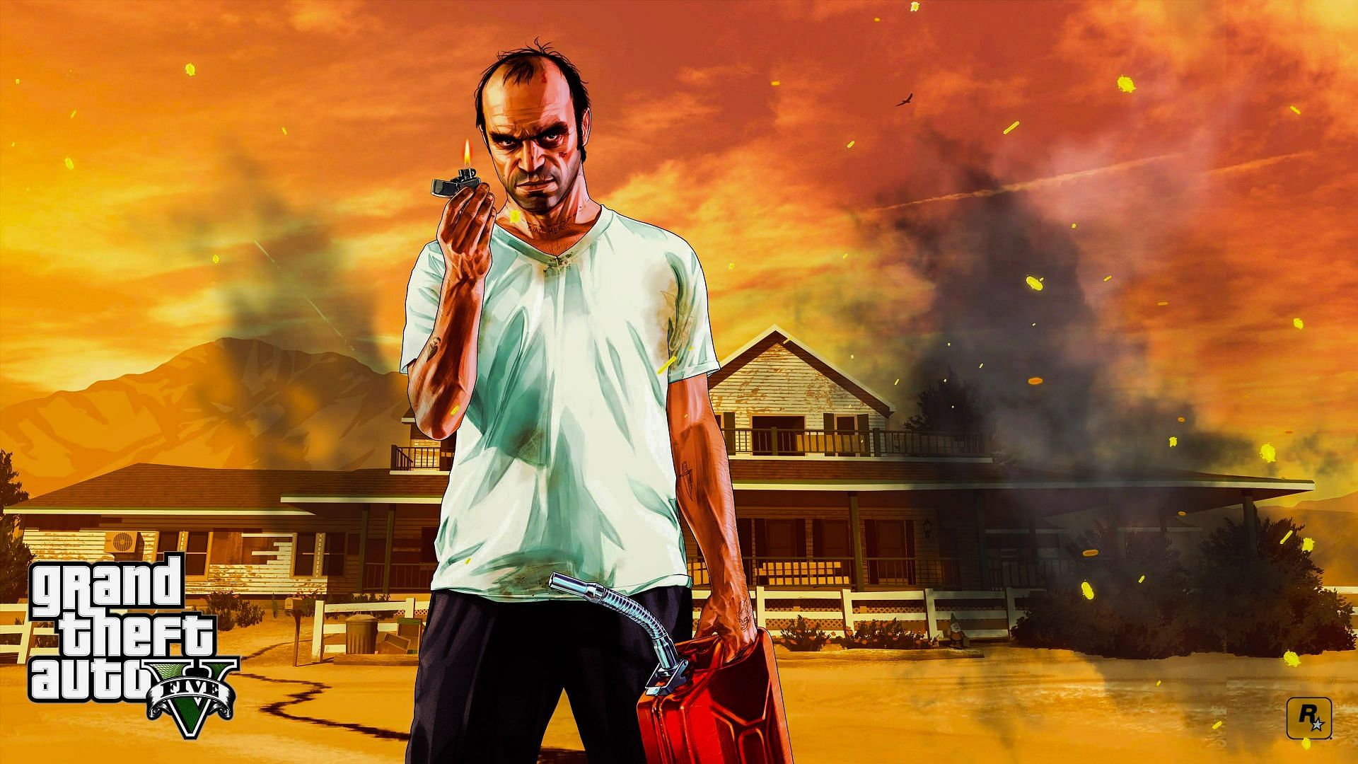 Trevor Philips is a character in the Grand Theft Auto series, appearing as one of the three protagonists of Grand Theft Auto V (Image via Rockstar Games))
