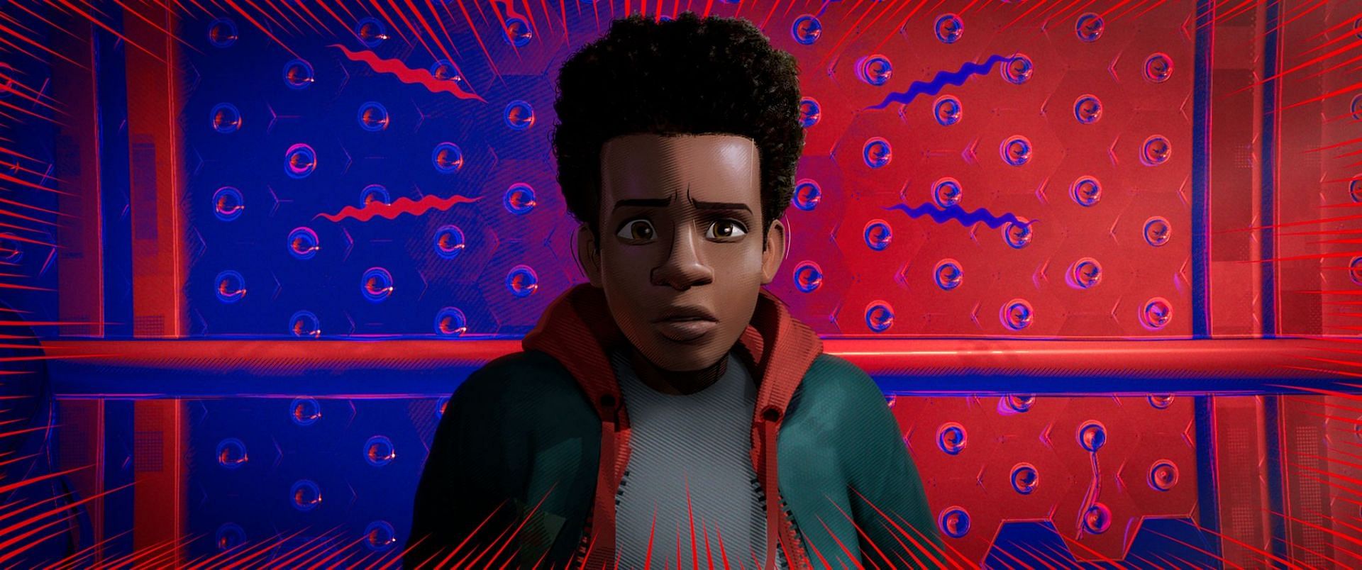 Teenage superhero Miles Morales, a symbol of Black excellence and representation in the comic book world, uses his spider-like abilities to protect the streets of Brooklyn (Image via Sony Pictures)