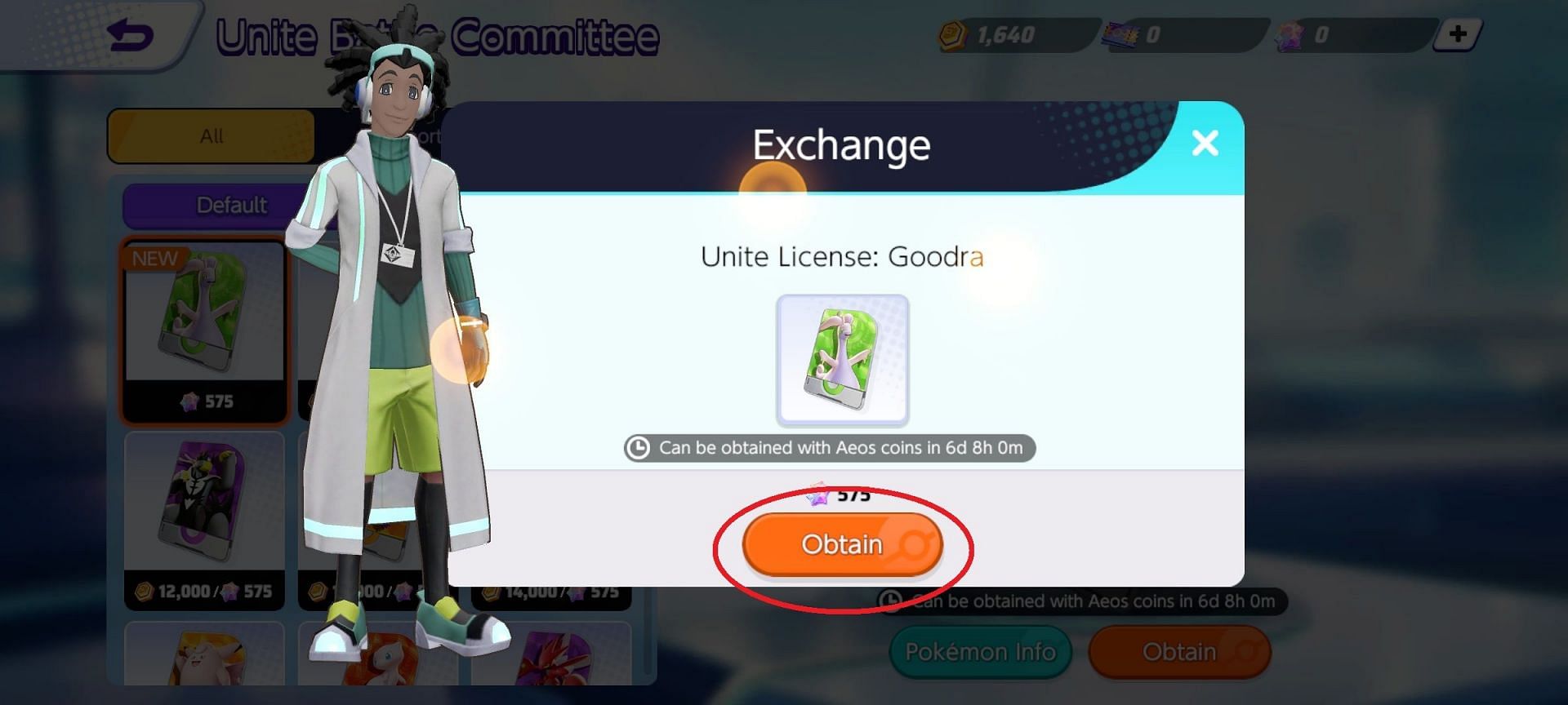 The final step to unlock Goodra License (Image via The Pokemon Company)