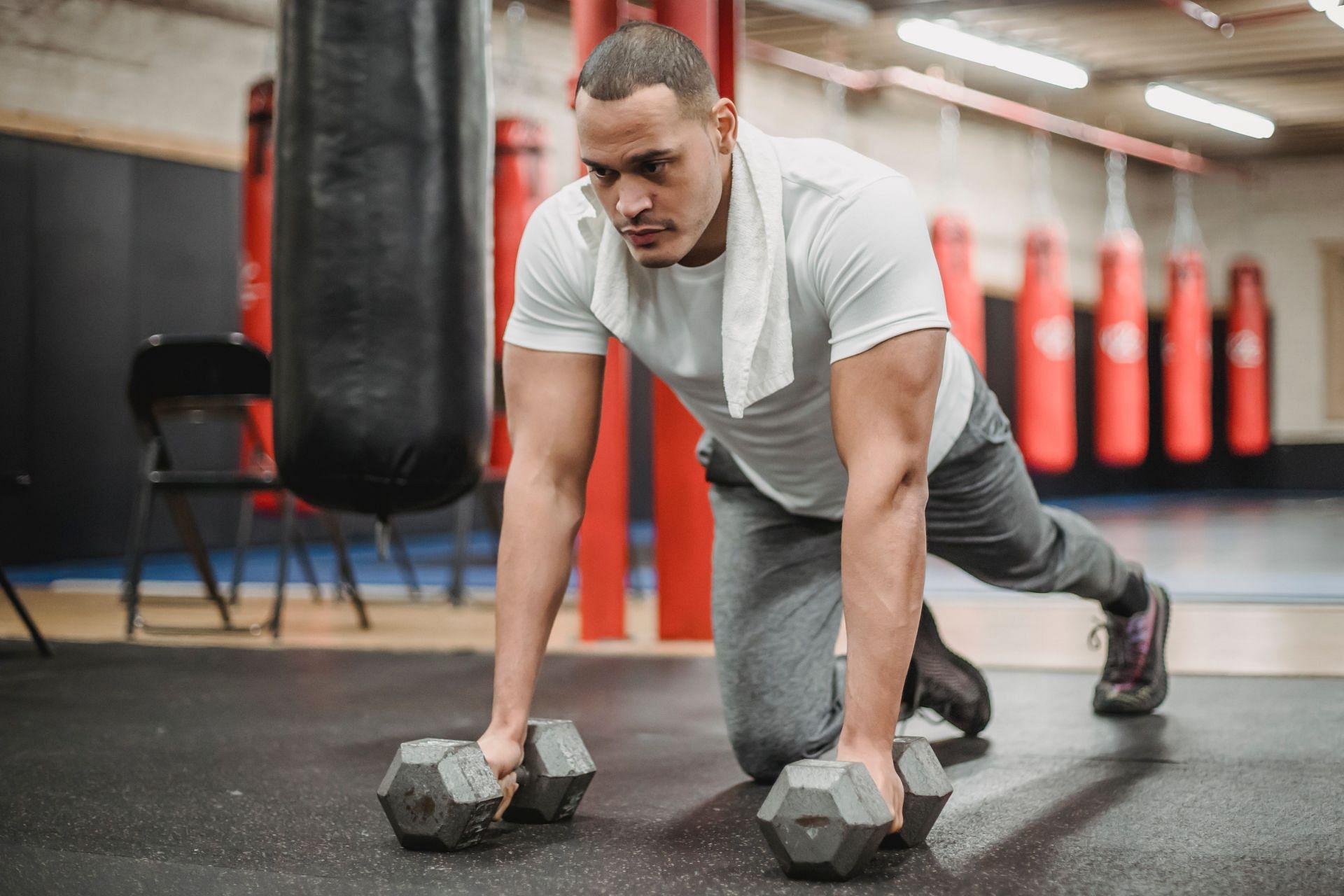 Devil dumbbell press improves coordination. (Image via Pexels/ Julia Larson)