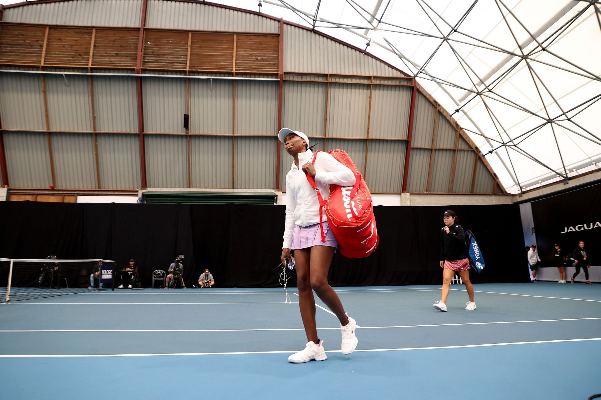 Venus Williams pictured at the 2023 ASB Women&#039;s Classic: Day 4