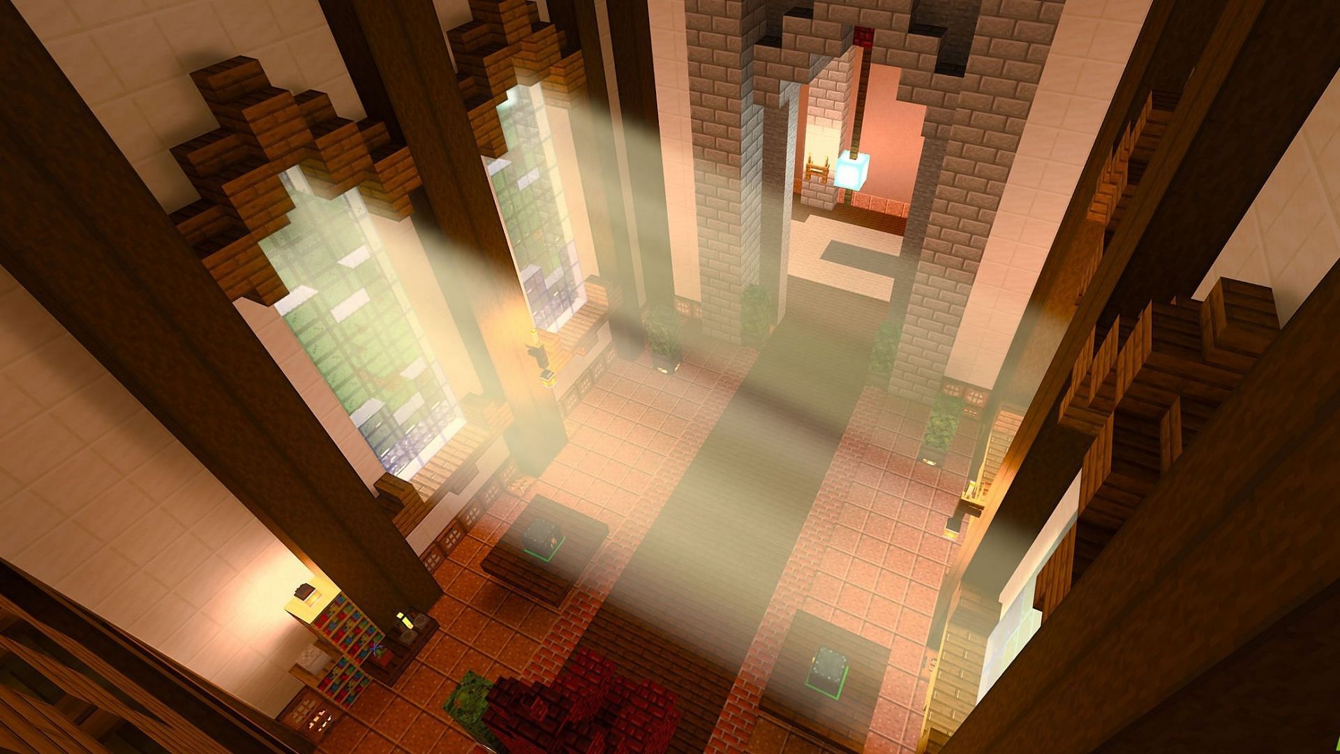 Ray Tracing drastically improves how lighting and shadows look in Minecraft (Image via Nvidia)