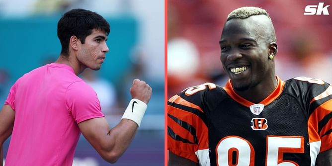 "Watching him live just puts everything into perspective" - Carlos Alcaraz leaves NFL star Chad Johnson awestruck