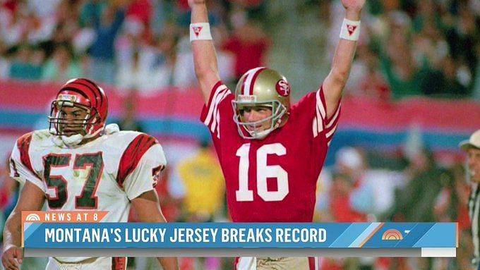 Joe Montana's lucky Super Bowl jersey sells for record $1.2M