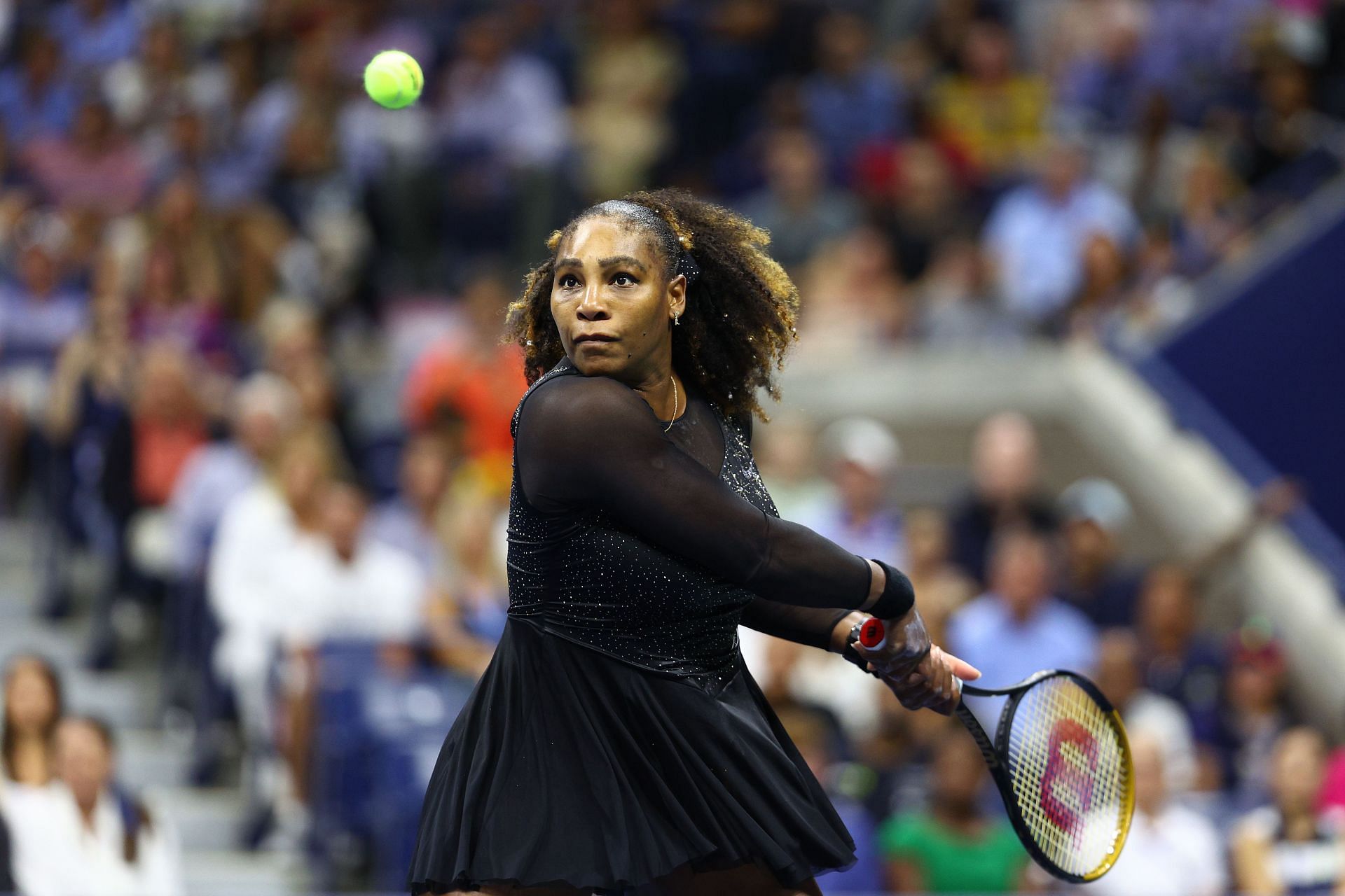 Serena Williams competes during the 2022 US Open.