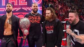 Kevin Owens reacts to his and Sami Zayn's upcoming match against The Usos at WrestleMania 39