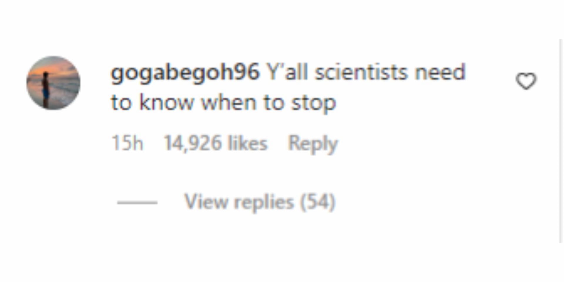  An Instagram user reacts to the &quot;zombie virus&quot; news (Image via Instagram/@gogabegoh96)