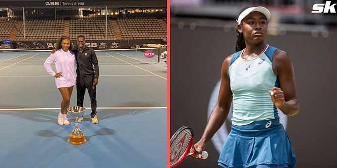Serena Williams' former hitting partner Jarmere Jenkins coaches Alycia Parks in Indian Wells
