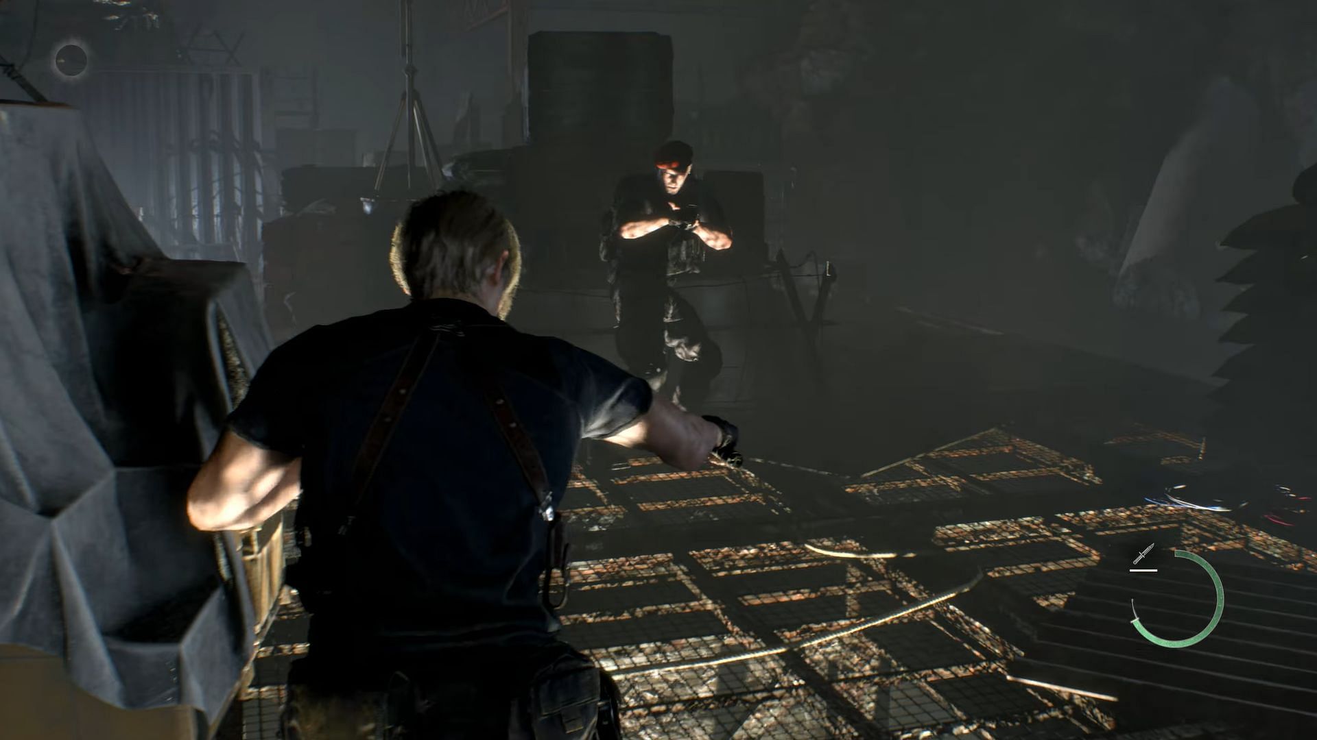 Krauser is one of the more challenging bosses in Resident Evil 4 (Images via Capcom)