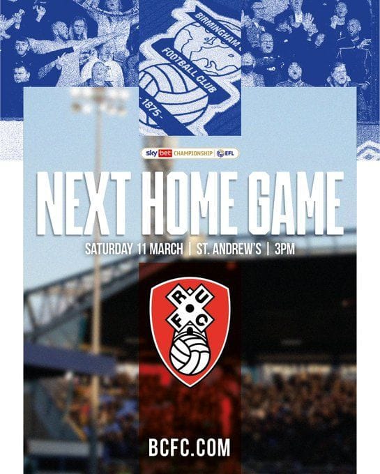 Programme De Football Original – Birmingham City Vs Rotherham United, League Cup 1960-61