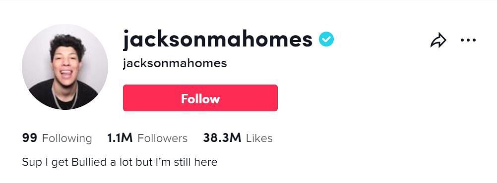 Jackson Mahomes&#039; TikTok account has over one million followers