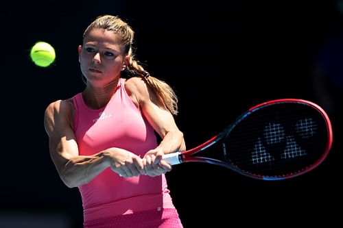 Giorgi in action at the 2023 Australian Open