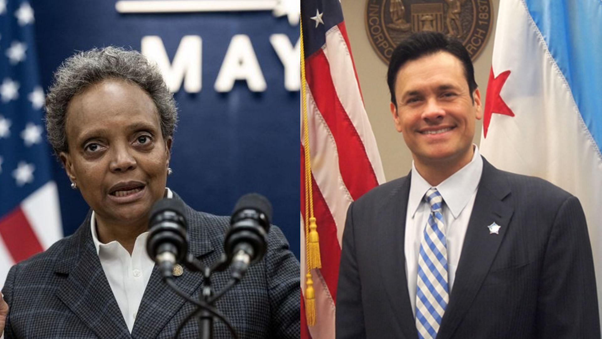 Journalist William J Kelly slams Chicago mayor Lori Lightfoot in city council meeting on Wednesday. (Image via AP, williamjkelly.org)