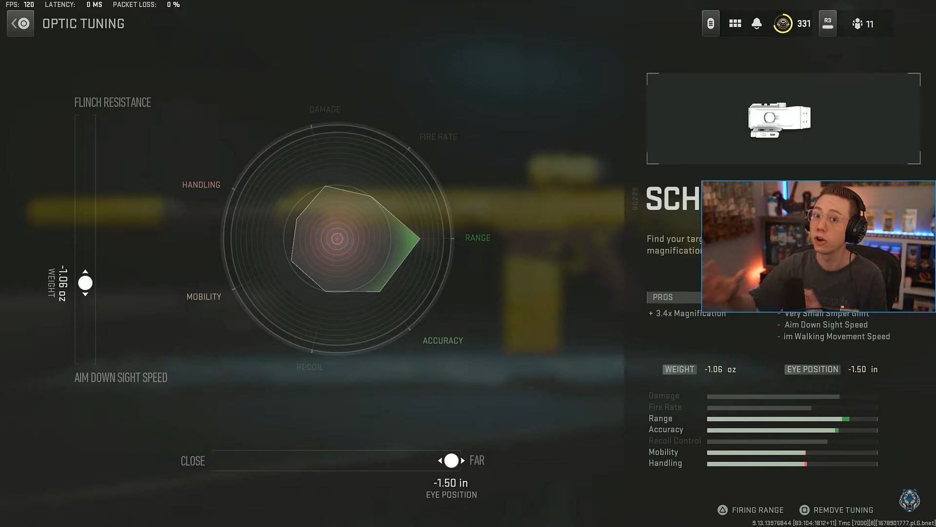 Tuning for Schlager 3.4x (Image via Activision and YouTube/WhosImmortal)