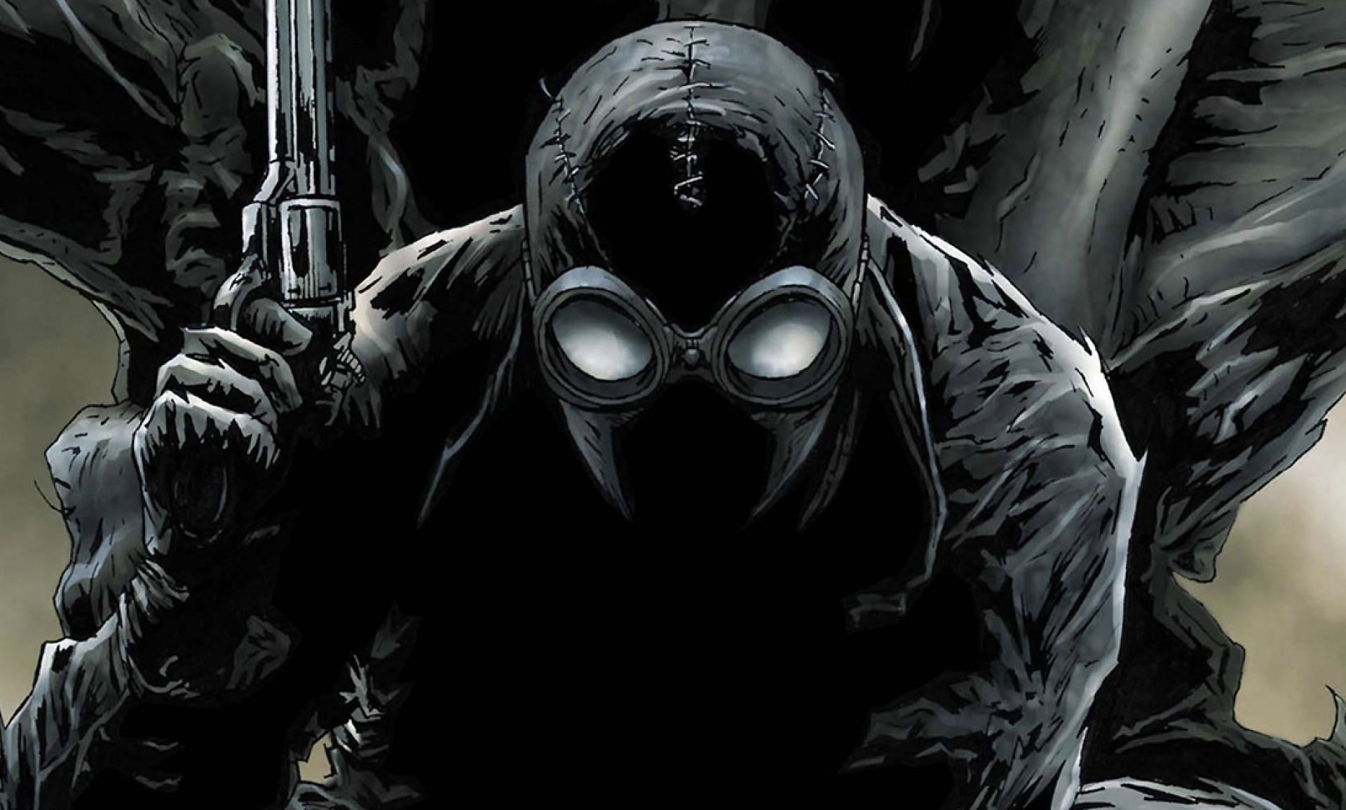 In a world of shadows and mystery, Noir Spider-Man fights crime with stealth and cunning (Image via Marvel Comics)