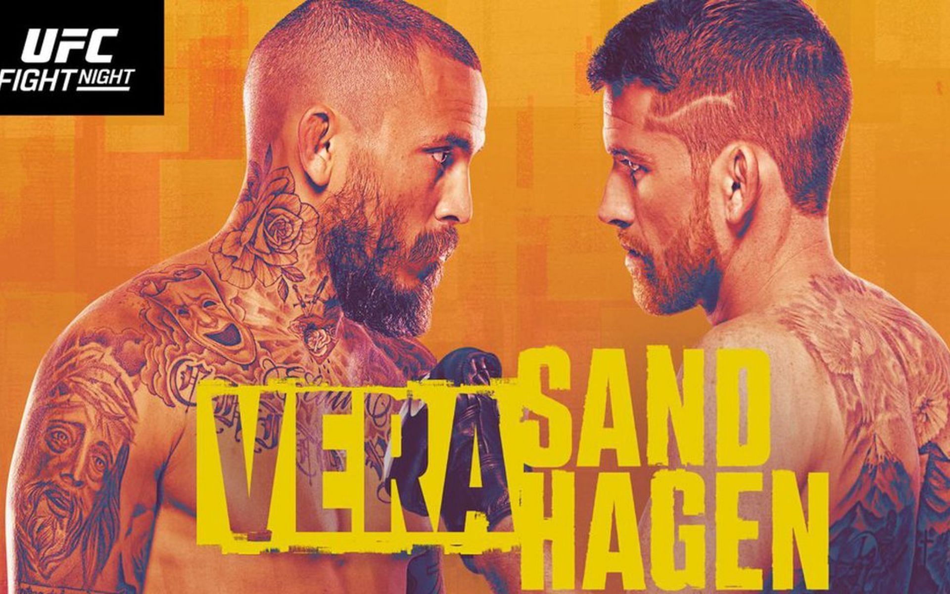 UFC on ESPN: Vera vs. Sandhagen poster. [via UFC]