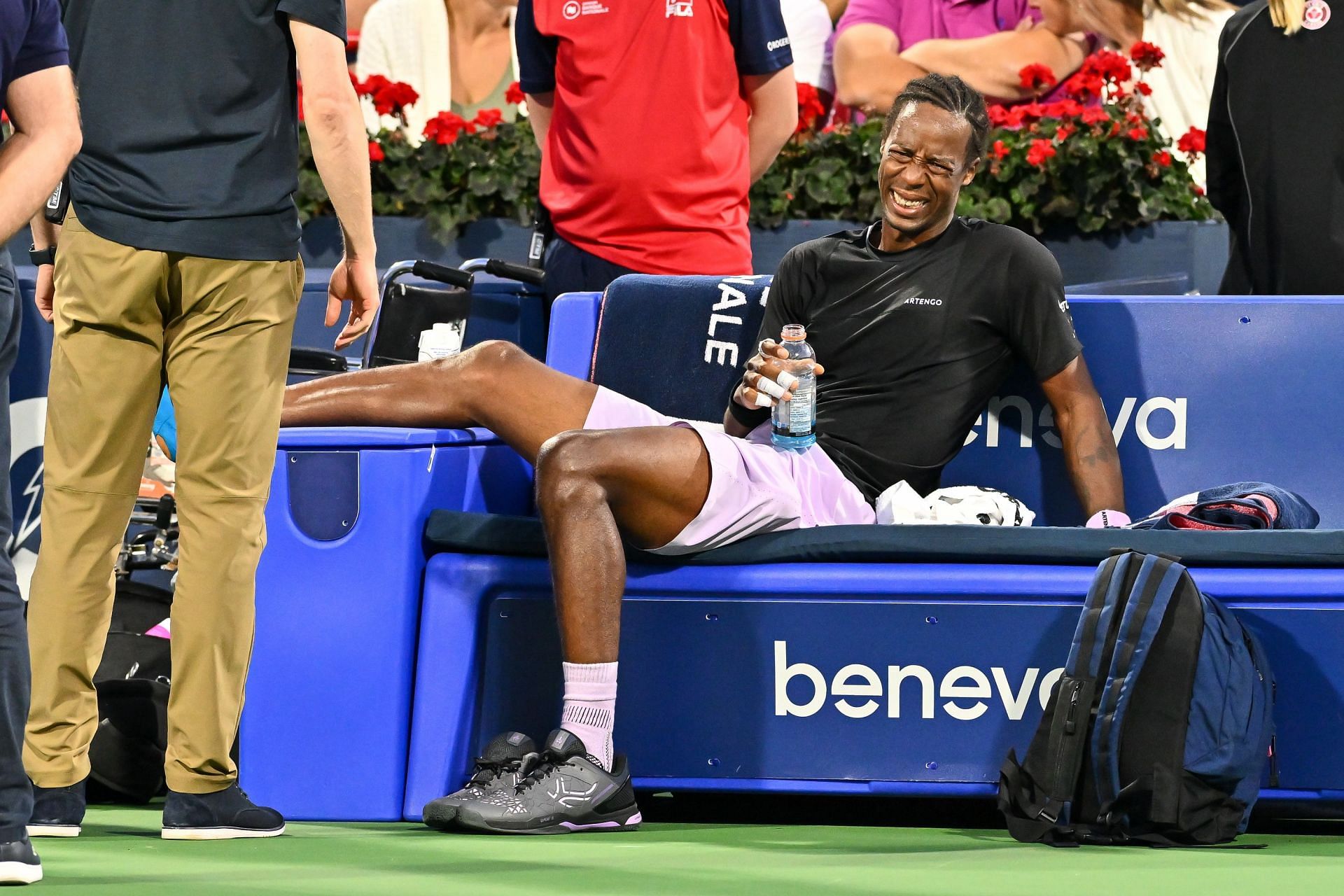 Gael Monfils suffered a foot injury at the 2022 Canadian Open