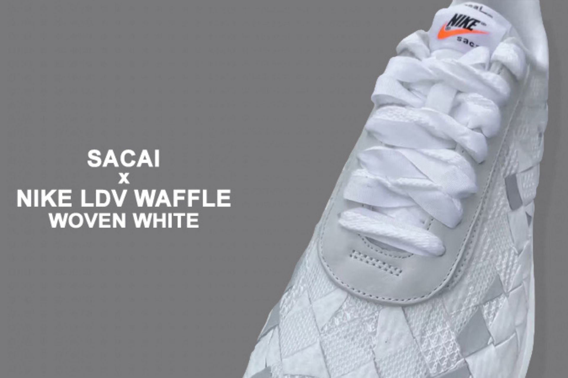 Sacai: Sacai x Nike Waffle Woven “White” shoes: Everything we know