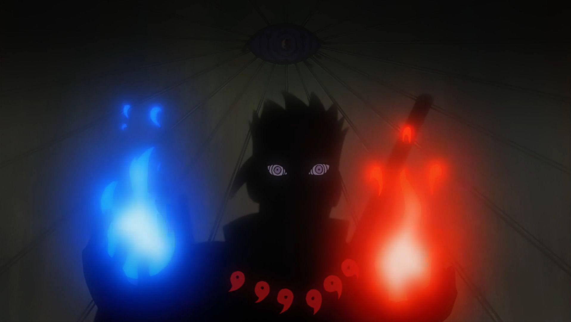 Hagoromo using the Creation of All Things Jutsu in the Naruto anime (Image via Studio Pierrot)