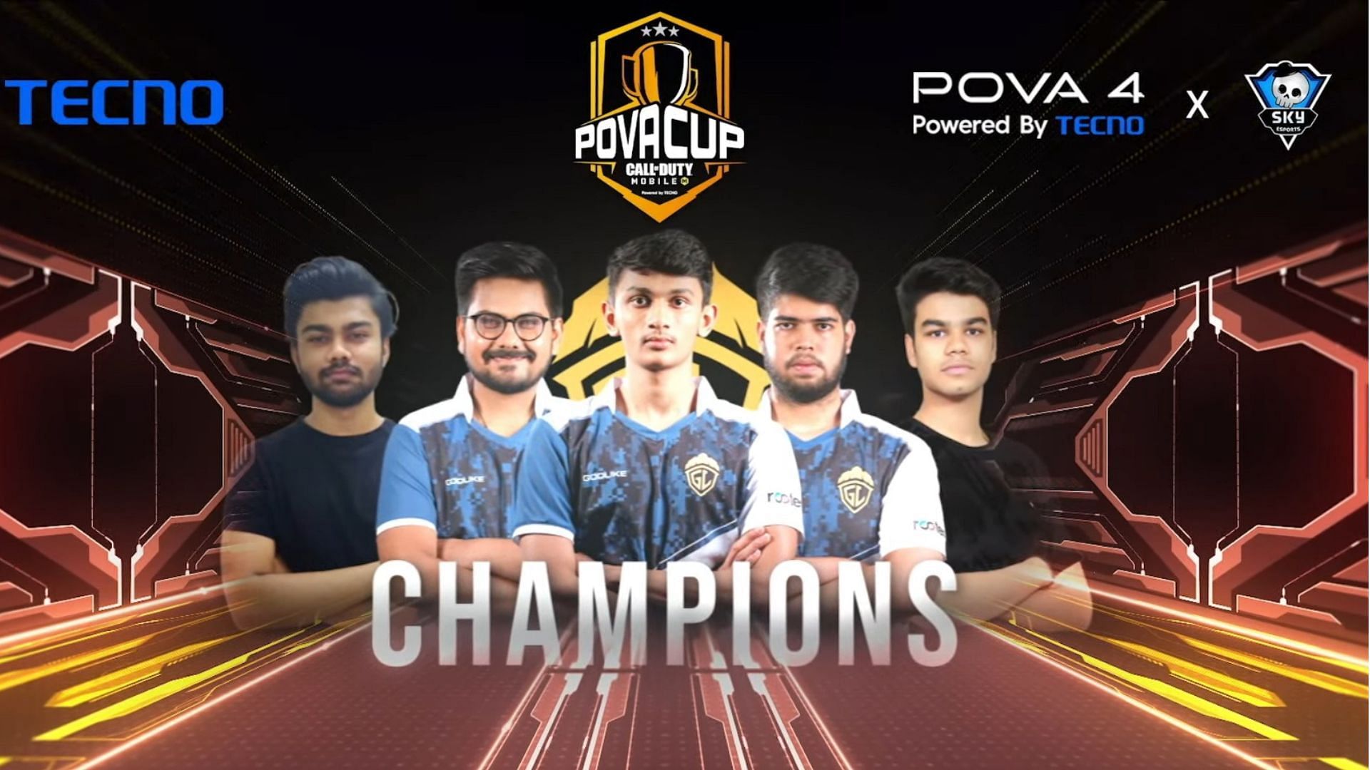 GodLike claimed COD Mobile POVA Cup title (Image via Skyesports)