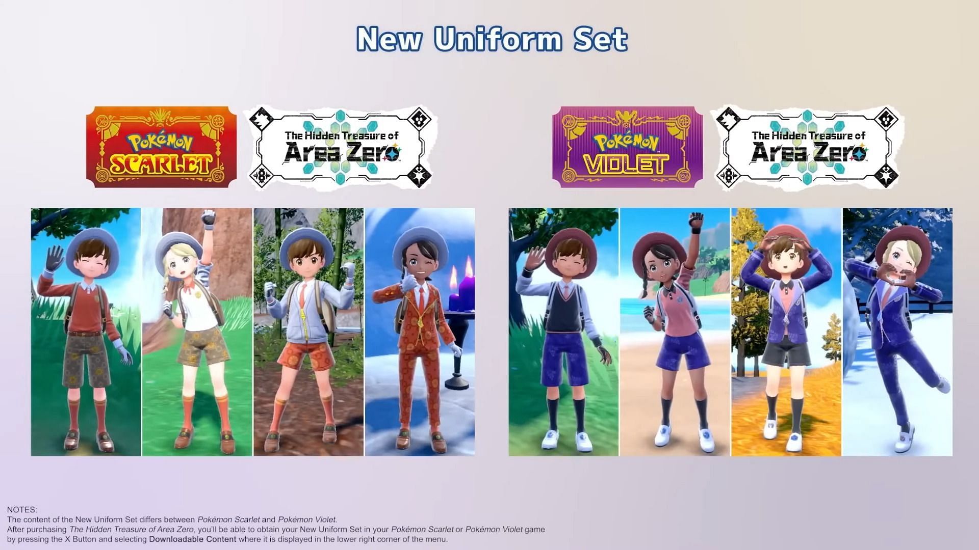 Pokemon Scarlet and Violet: How to claim new DLC uniform sets in-game