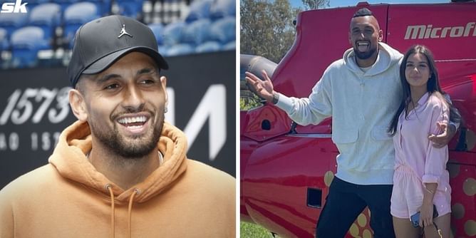 "Whenever Nick Kyrgios talks tennis or gaming" - Aussie and girlfriend Costeen Hatzi exchange banter with relatable meme