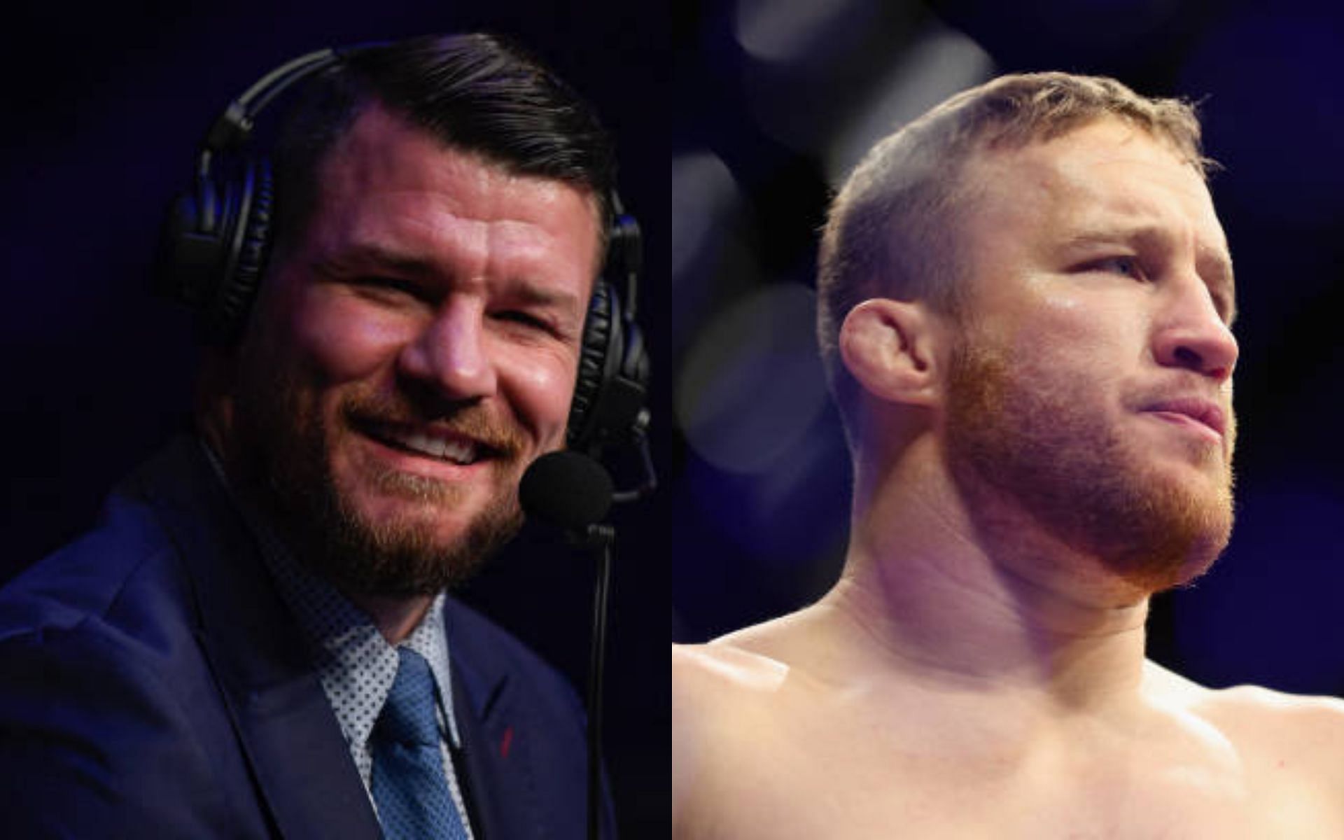 Michael Bisping (left); Justin Gaethje (right)