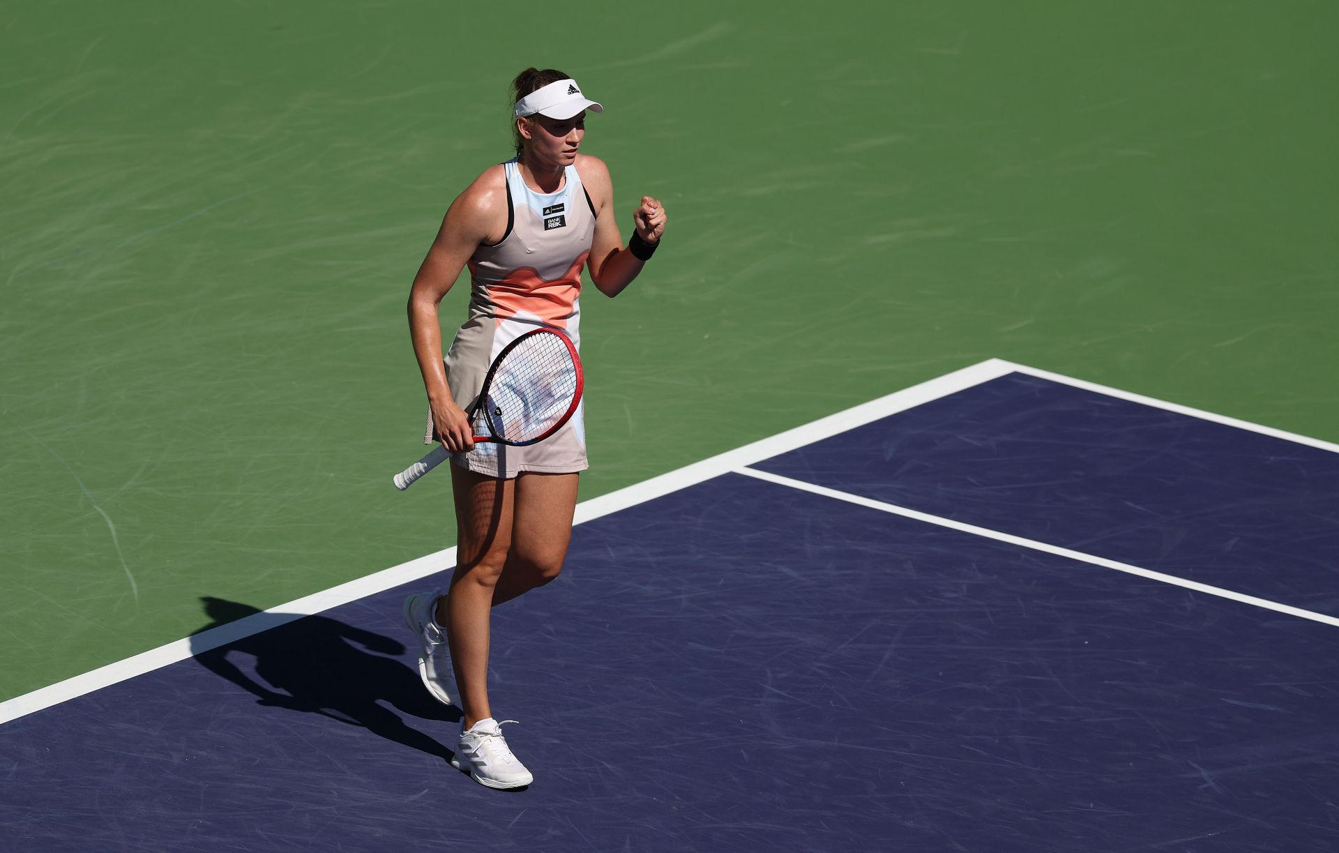 Elena Rybakina at the 2023 BNP Paribas Open.